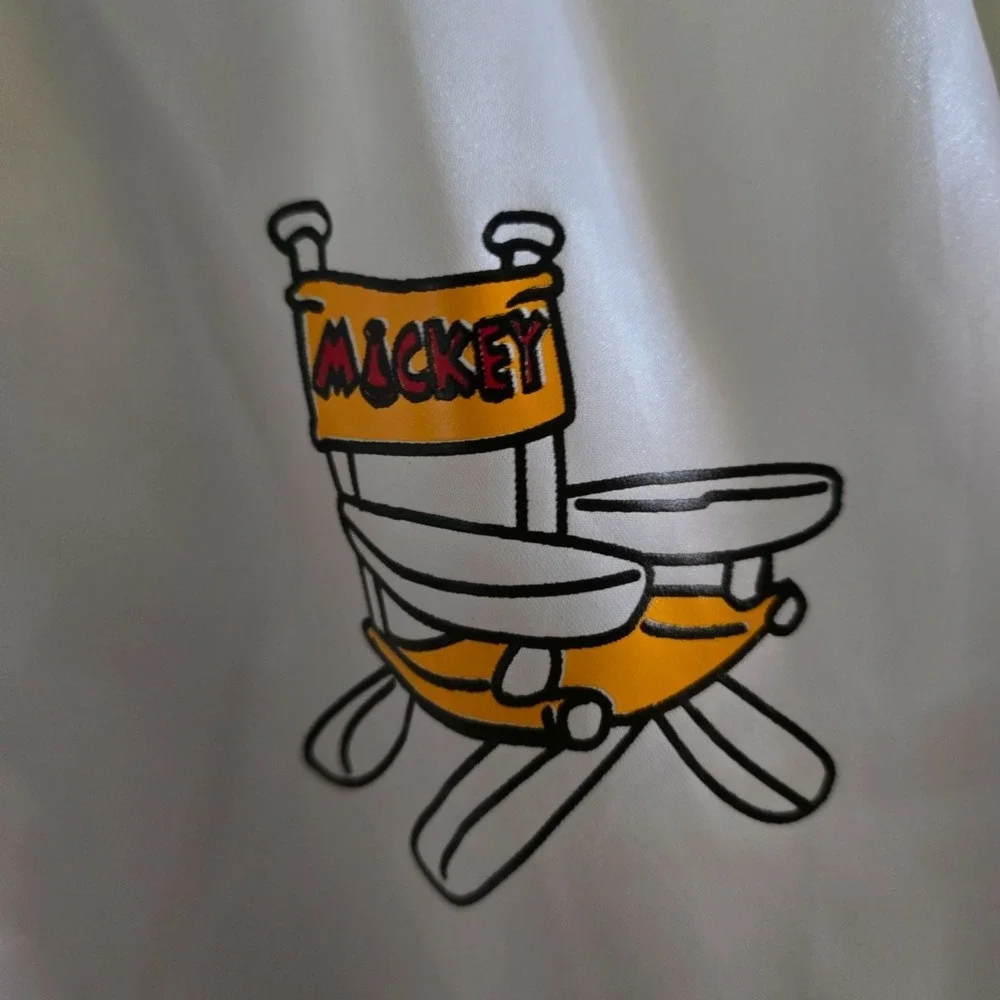 Vintage Chalk Line Mickey Mouse‎ Disney Director Jacket Stripe Varsity Bomber
